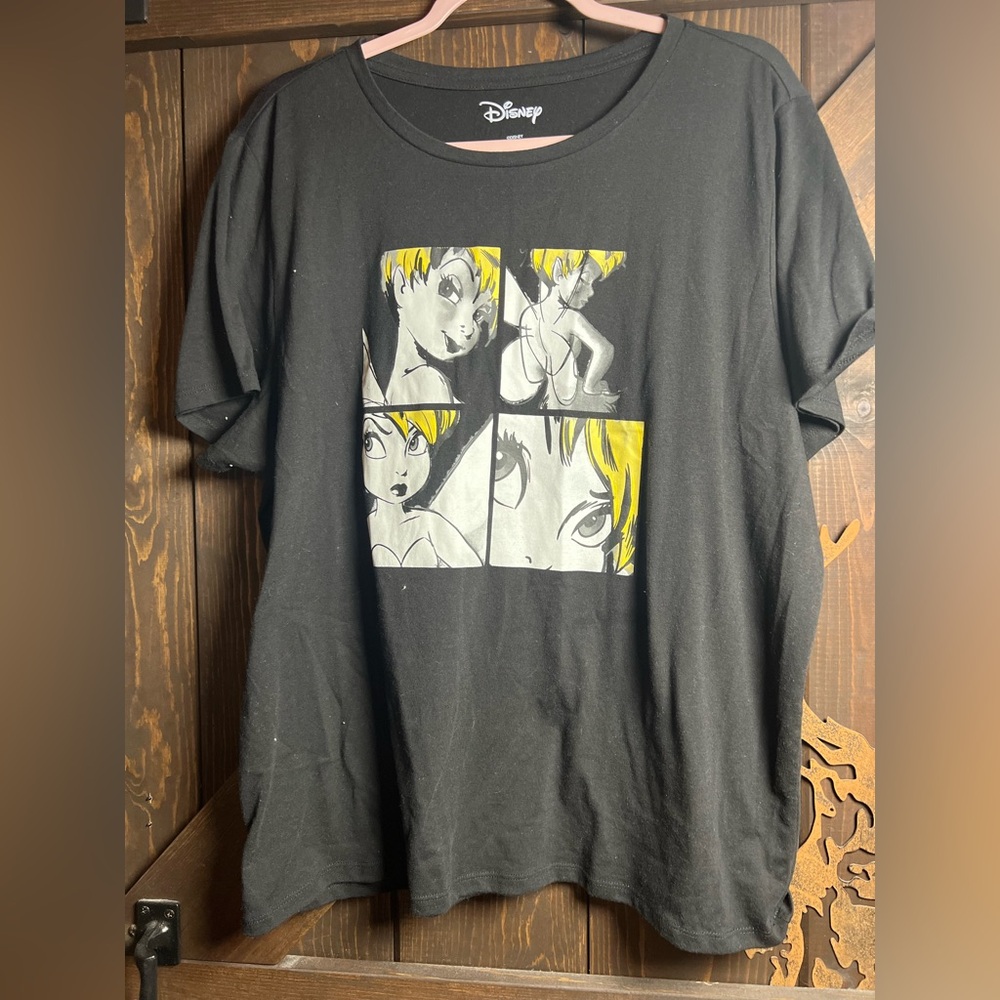 Disney Black Tee with Yellow Graphic